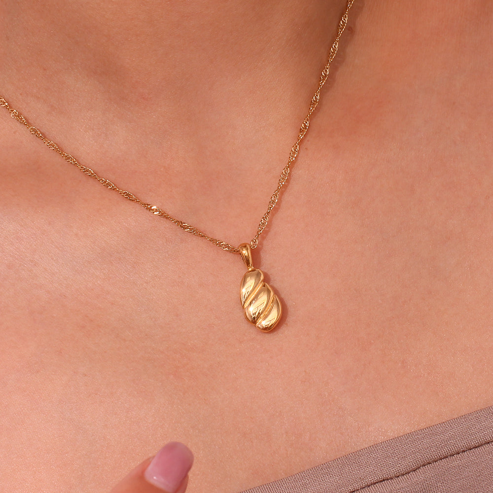 Honey pendant Necklace - Silver