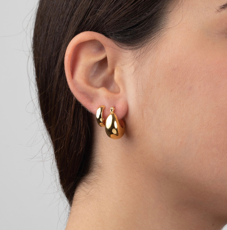 Bruna Small Hoops - Silver