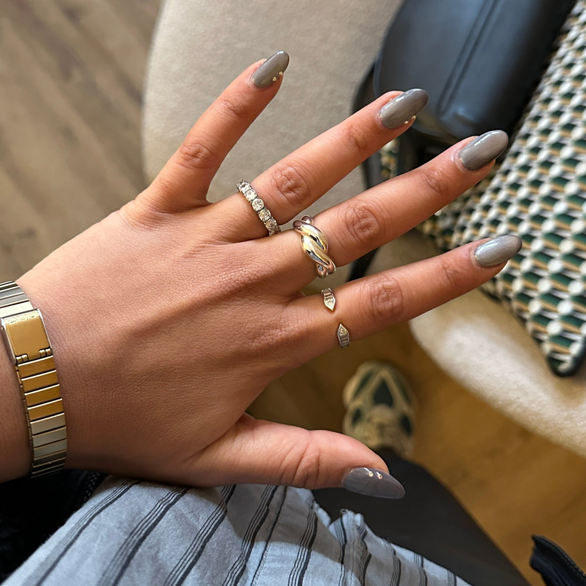Nina Ring - Silver Stainless Steel