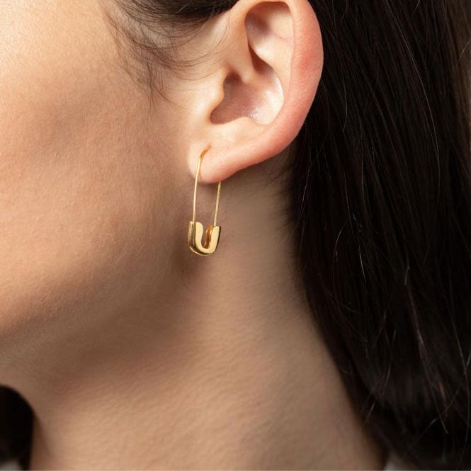 Pin Earrings - Silver