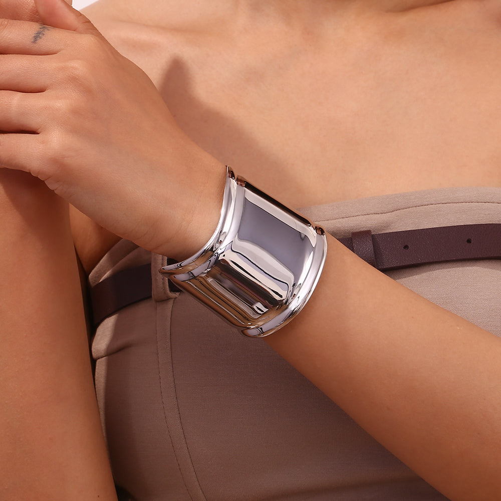 Ricci Cuff Bracelet - Silver