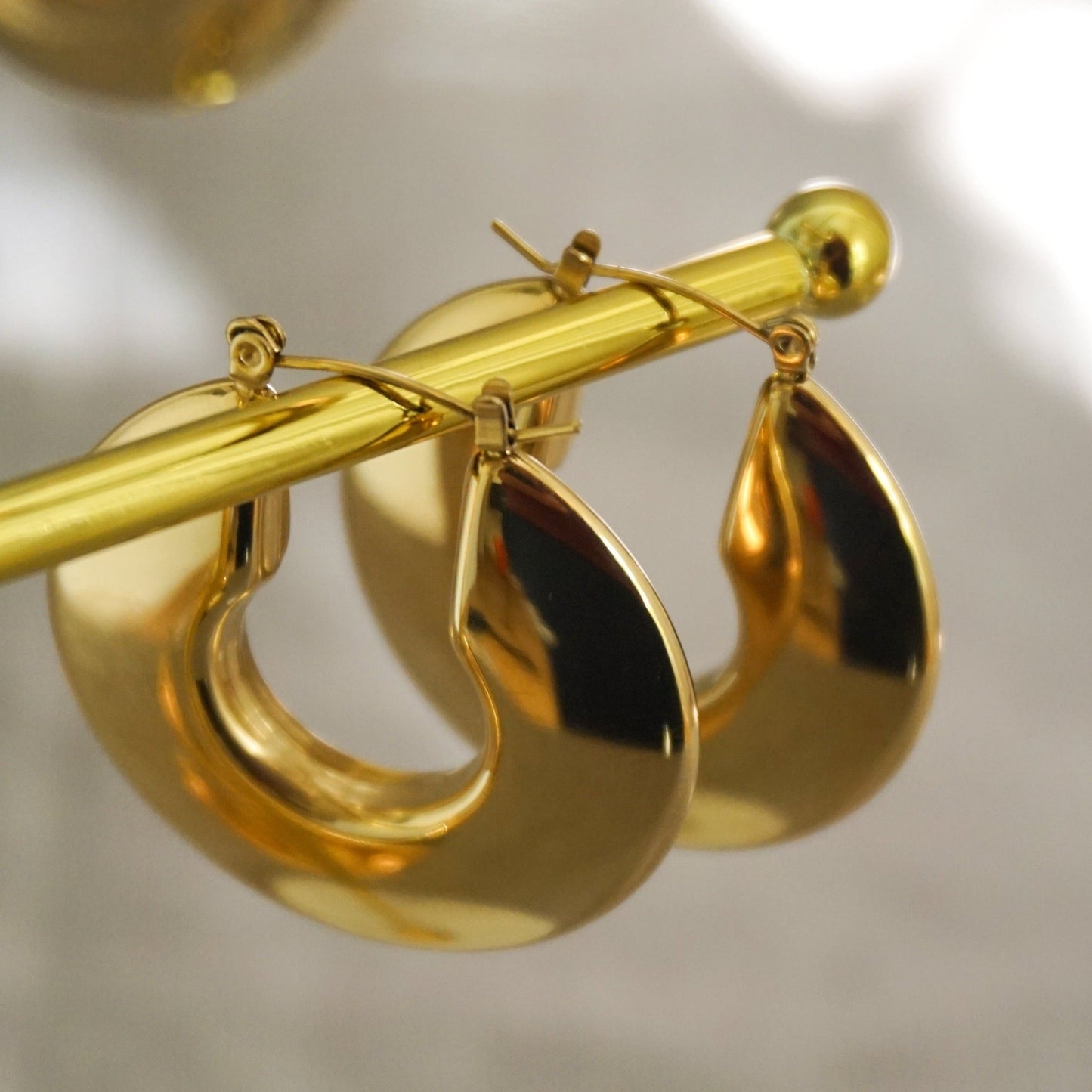 AYO Earrings - 18K Gold Plated - ginginjewels