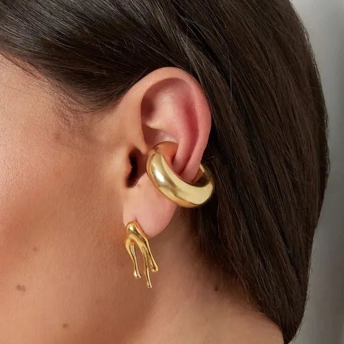 Bruna EarCuff - Silver - ginginjewels