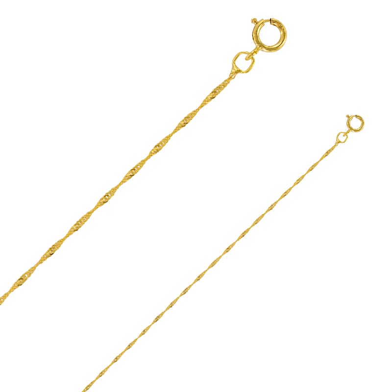 Singapore Chain - 9ct Solid Gold