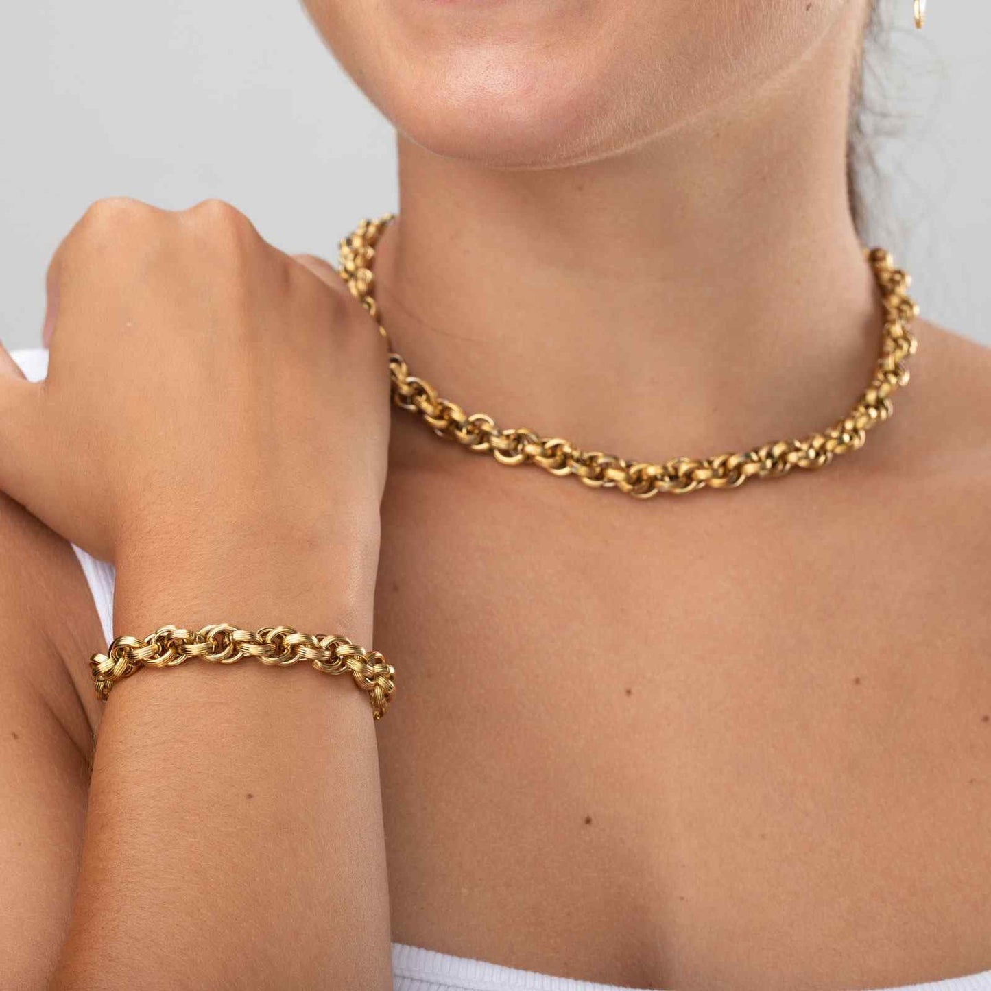 Elani Bracelet - 18K Gold plated - ginginjewels