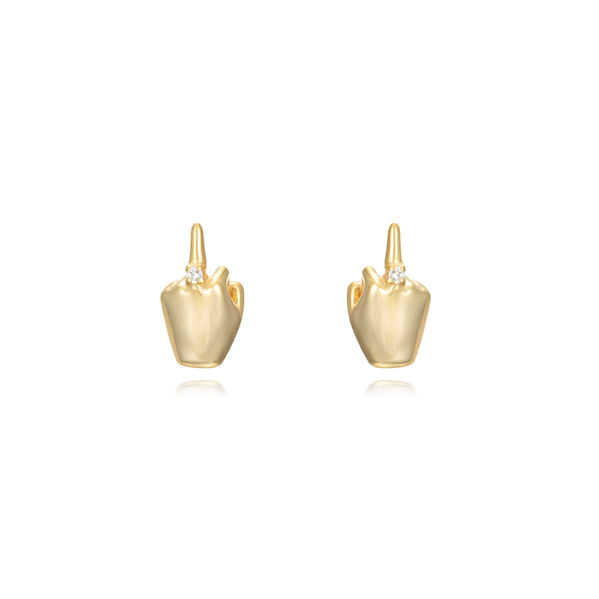 Love You Earrings - 18K Gold Plated