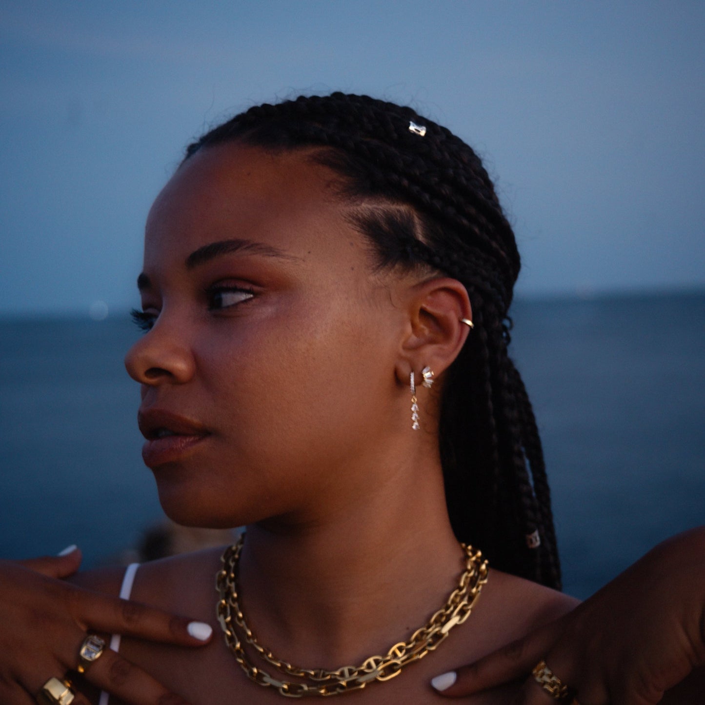 Jana Earrings - Silver - ginginjewels