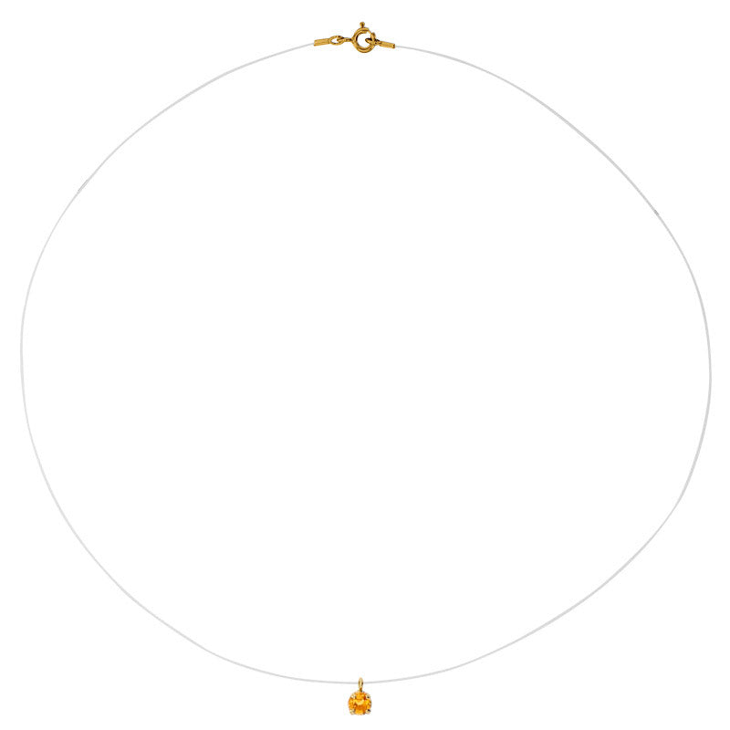 Safia Solitaire - Citrine & 18K Gold