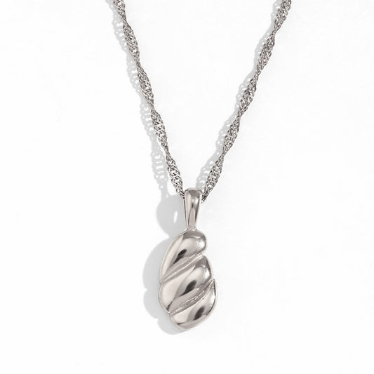 Honey pendant Necklace - Silver