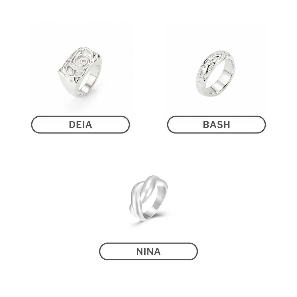 Deia Stack - Silver