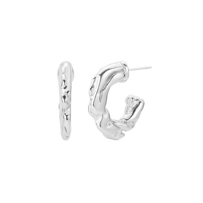 Sarah Earrings - Silver Stainless Steel