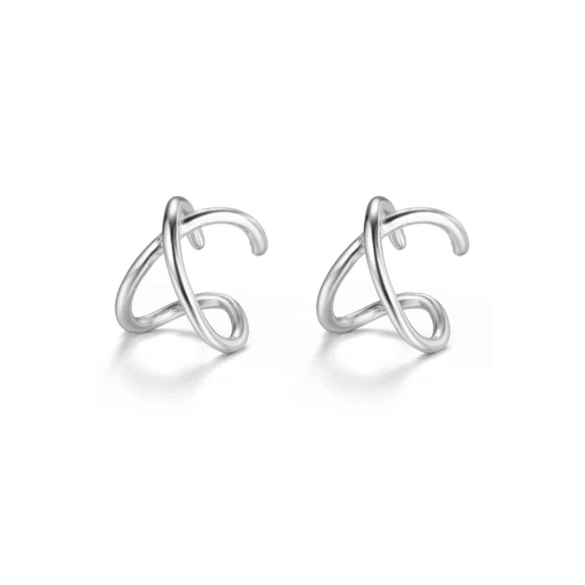 Amber Earcuff - Silver - ginginjewels
