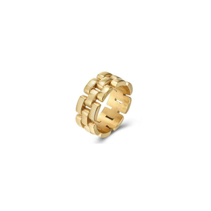 Amber Ring - 18K Gold plated - ginginjewels