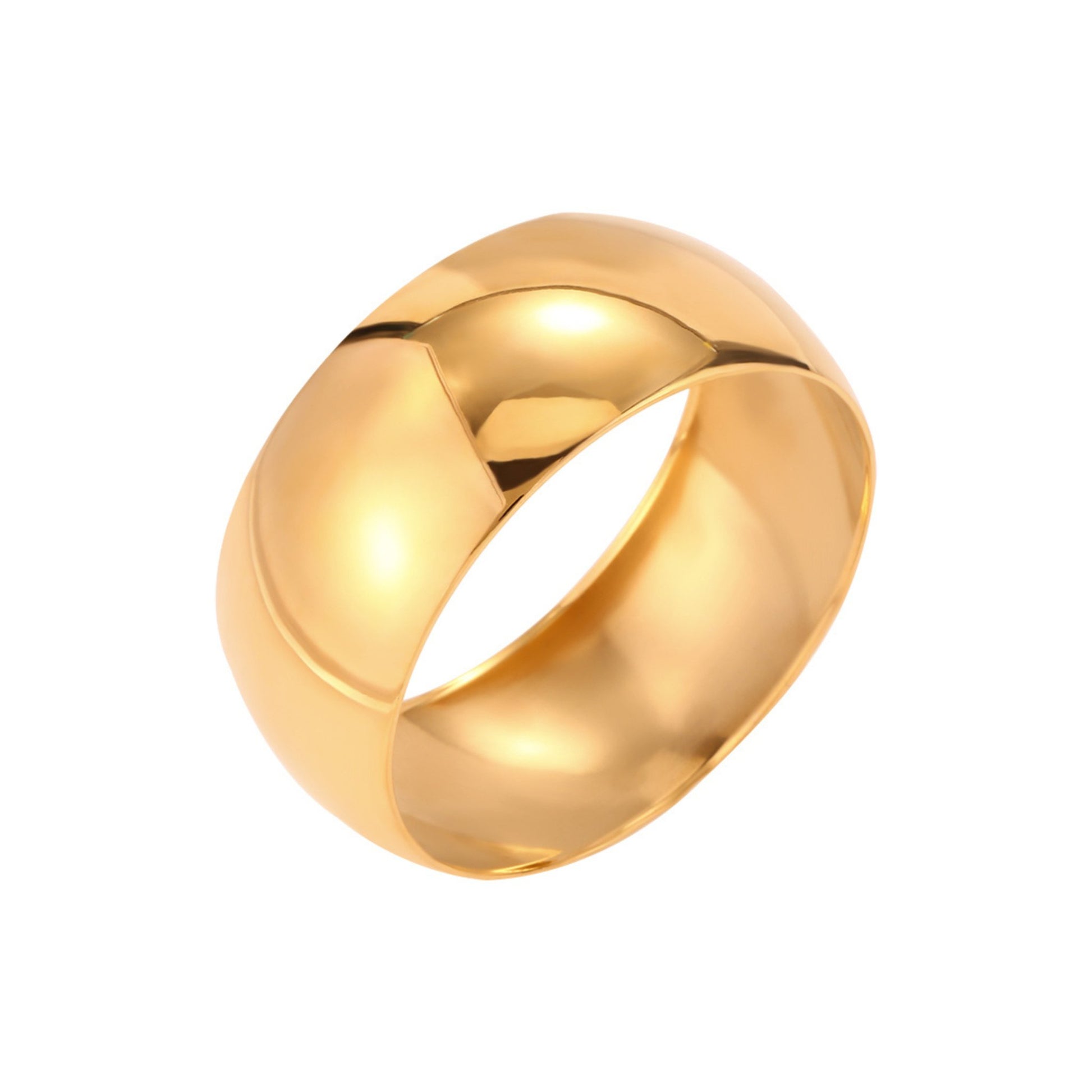 Chunky Bangle Bracelet Gold- Boa Bracelet made from durable stainless steel for trendy style and longevity