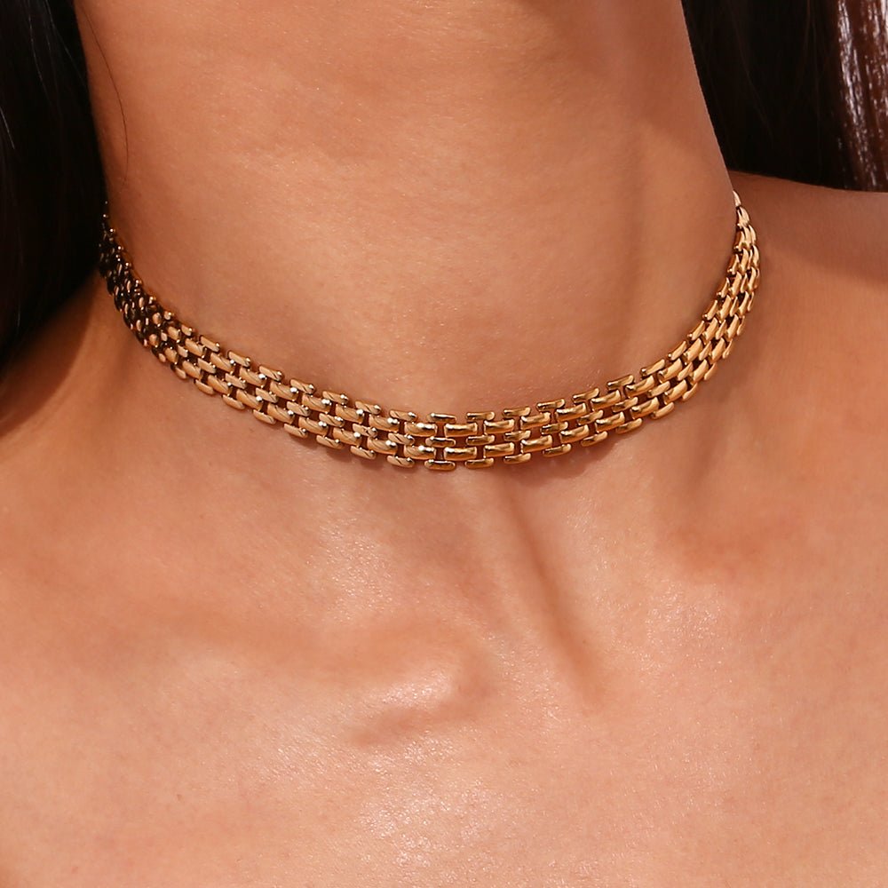 Bree choker - Silver - ginginjewels