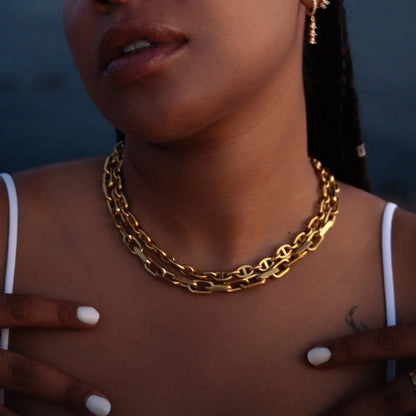 Chloe Necklace - 18K Gold plated - ginginjewels