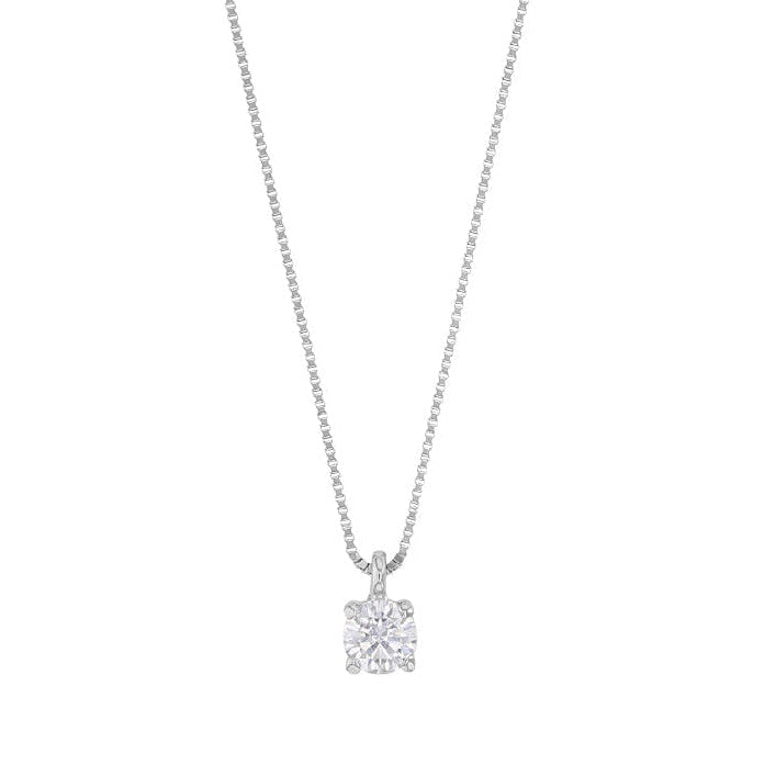 Imani Solitaire - 9ct Solid White Gold & Cubic Zirconia