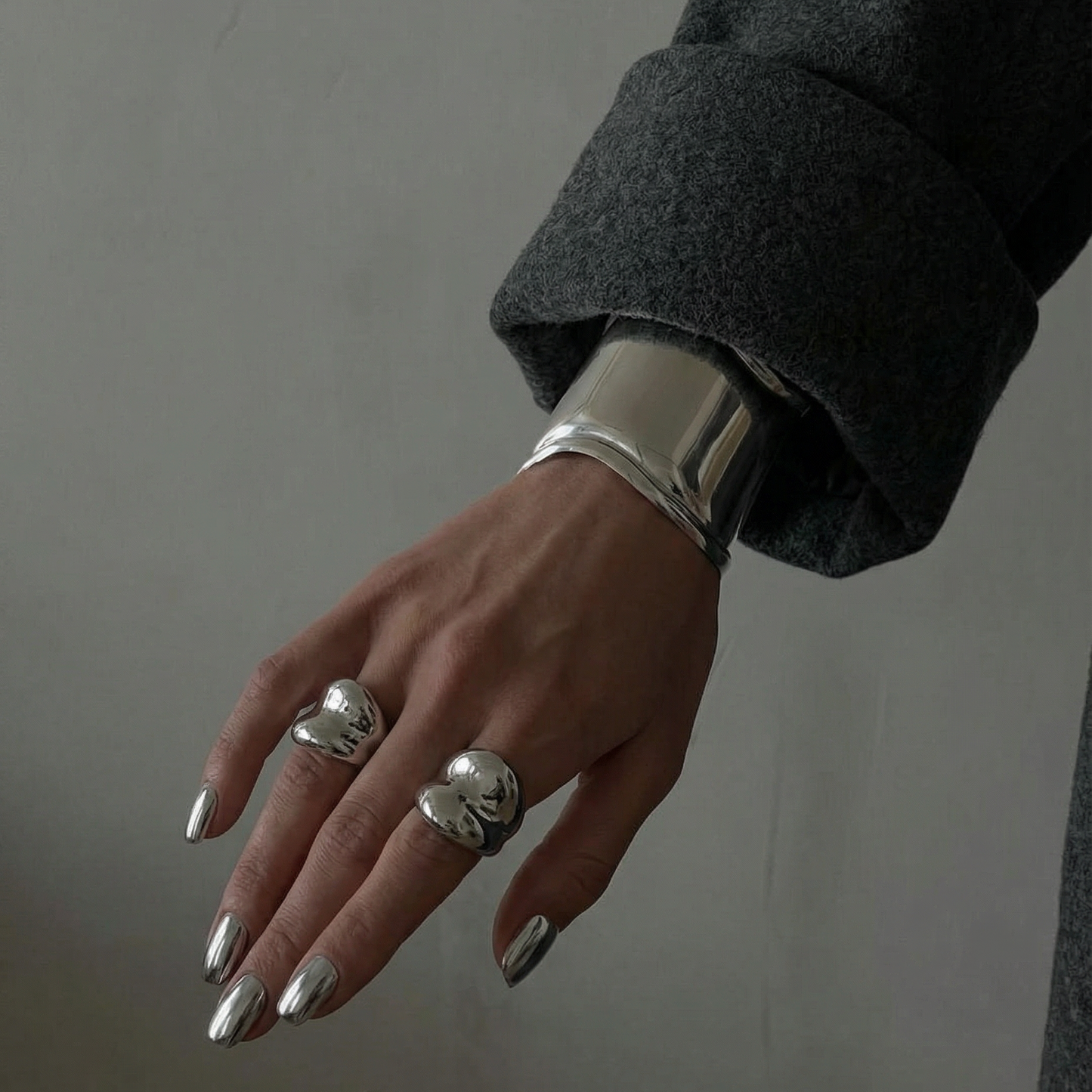 Ricci Cuff Bracelet - Silver