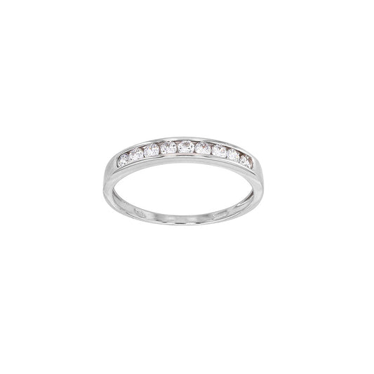 Amara Eternity Ring - 9ct Solid White Gold