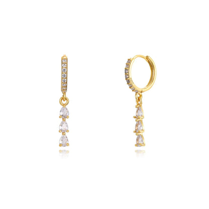 Jana Earrings - 18K Gold plated - ginginjewels
