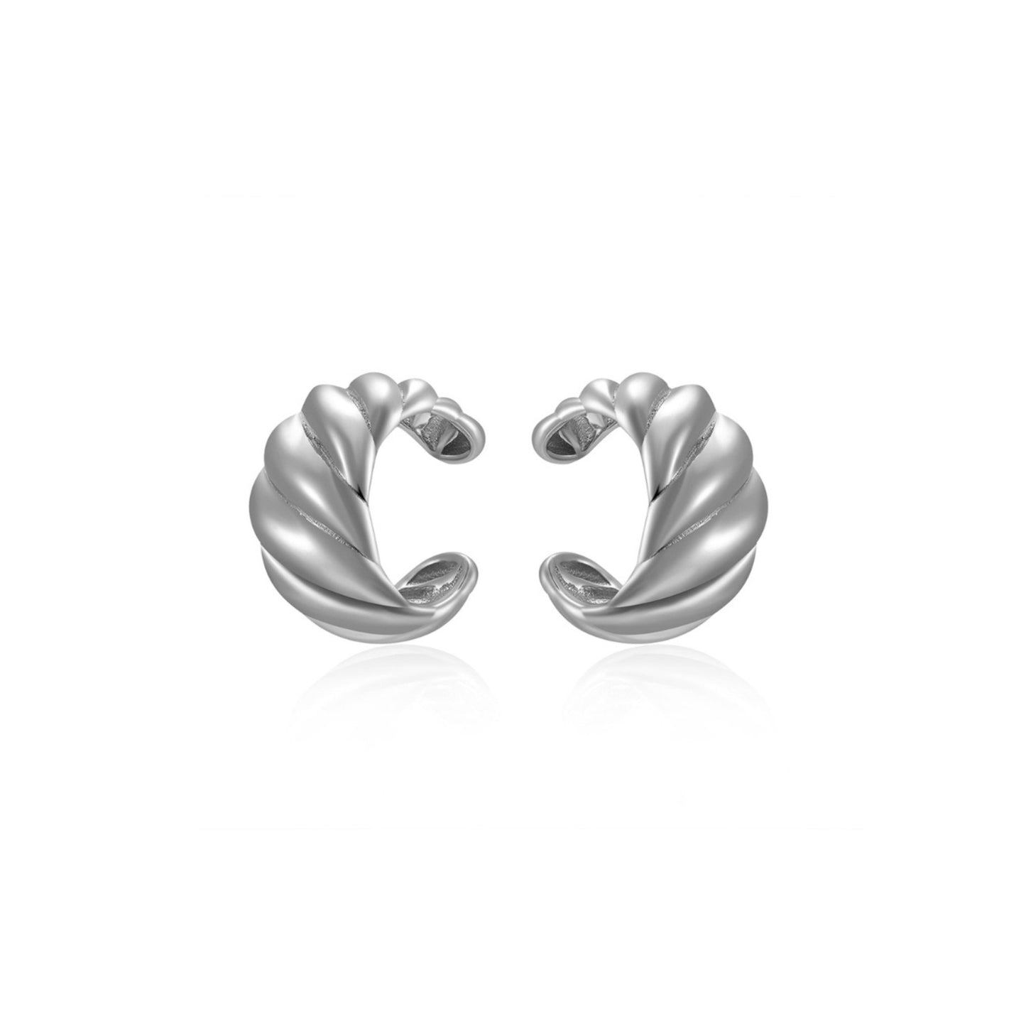 Leia Earcuff - Silver - ginginjewels