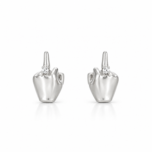 Love You Earrings - Silver