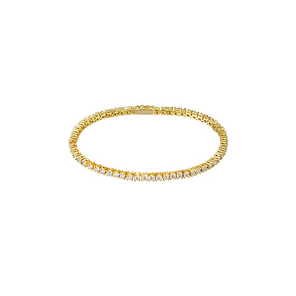 Tennis Bracelet Moissanite Silver 925 with sparkling stones in a beautiful design.