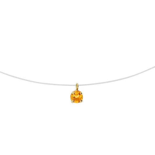 Safia Solitaire - Citrine & 18K Gold