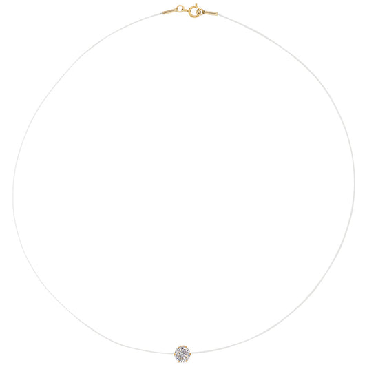 Safi Solitaire - 9kt Massief Goud & Zirkonia