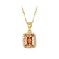 Odette Necklace Champagne - 18K gold plated - ginginjewels