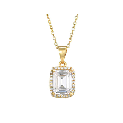 Odette Necklace White - 18K gold plated - ginginjewels