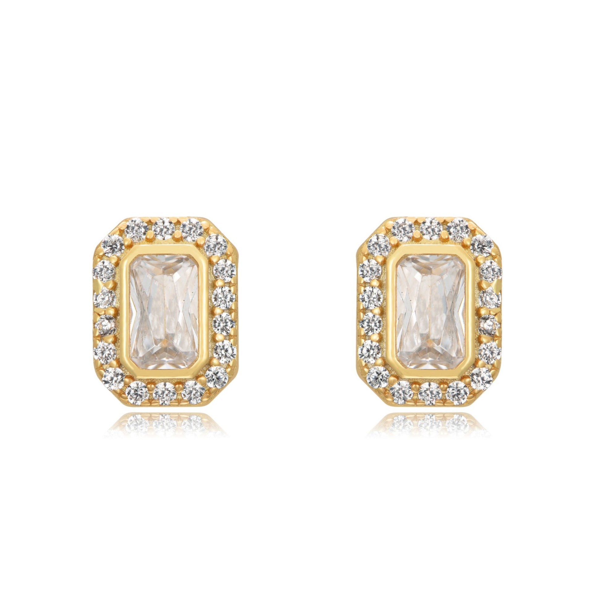 Ola Studs - Silver - ginginjewels