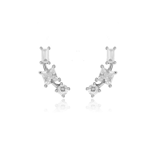Sage Earrings - Silver - ginginjewels
